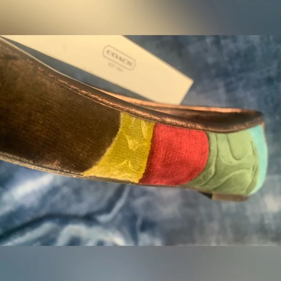 Coach Multicolor Patchwork Flats - Picture 3 of 4